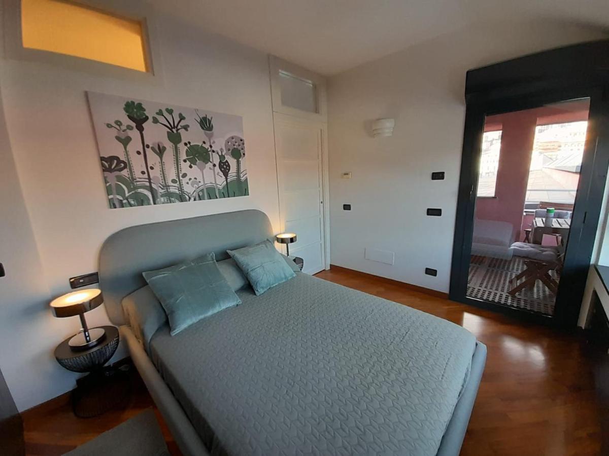 제노바 Bilocale Vista Mare Con Terrazzo-Porto Antico- Parcheggio Scontato 아파트 외부 사진