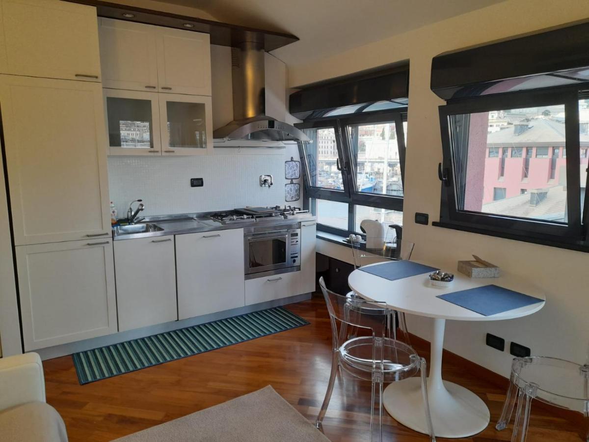 제노바 Bilocale Vista Mare Con Terrazzo-Porto Antico- Parcheggio Scontato 아파트 외부 사진