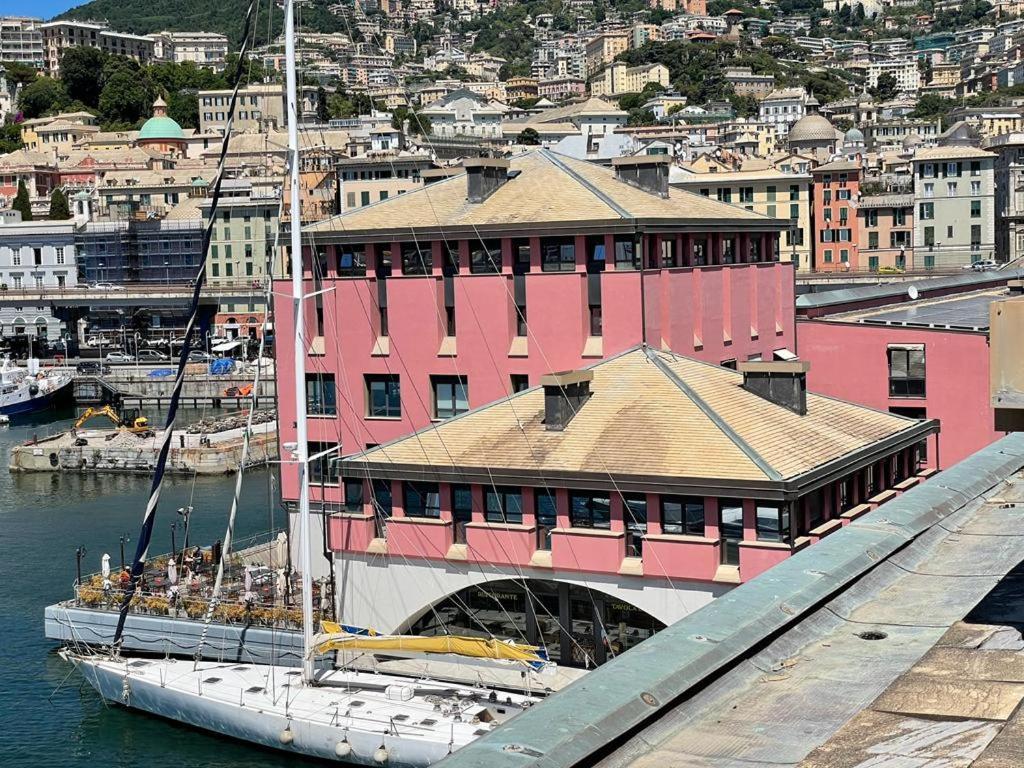 제노바 Bilocale Vista Mare Con Terrazzo-Porto Antico- Parcheggio Scontato 아파트 외부 사진