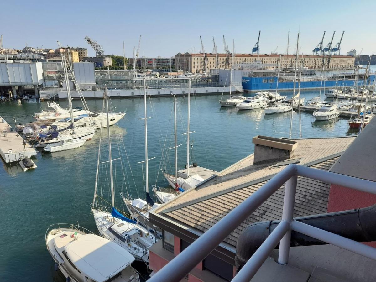 제노바 Bilocale Vista Mare Con Terrazzo-Porto Antico- Parcheggio Scontato 아파트 외부 사진