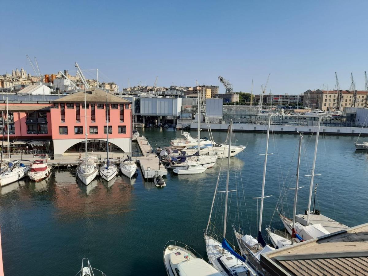 제노바 Bilocale Vista Mare Con Terrazzo-Porto Antico- Parcheggio Scontato 아파트 외부 사진